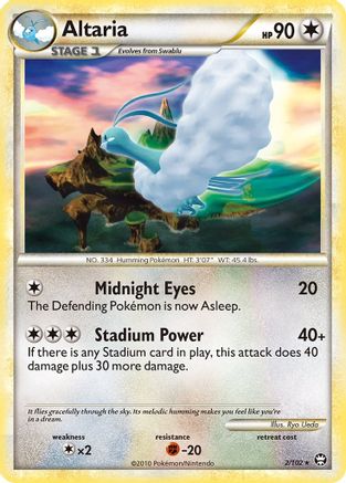Altaria (2/102) - [HGSS: Triumphant] Holofoil Pokemon Single Pokémon