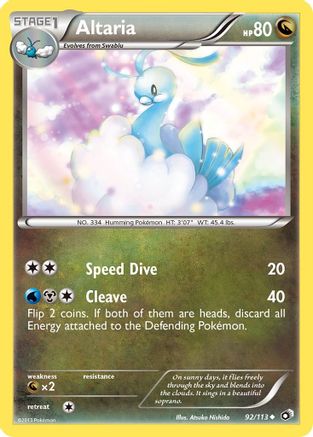 Altaria (92/113) - [BW: Legendary Treasures] Reverse Holofoil Pokemon Single Pokémon
