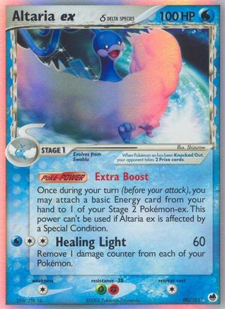 Altaria ex (Delta Species) (90/101) - [EX: Dragon Frontiers] Holofoil Pokemon Single Pokémon