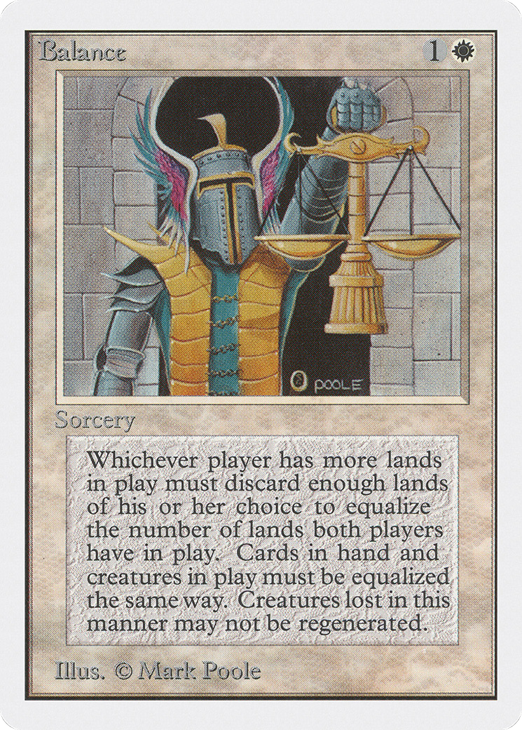 Balance (2ED-) [Oldschool] Unlimited Edition MTG Single Wizards of the Coast