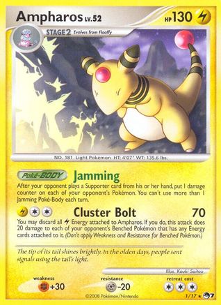 Ampharos (1/17) - [Promos: POP Series 7] Holofoil Pokemon Single Pokémon