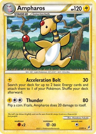 Ampharos (/95) Reverse Holofoil [HGSS: Call of Legends] Pokemon Single Pokémon