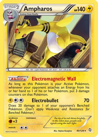 Ampharos (40/124) - [BW: Dragons Exalted] Holofoil Pokemon Single Pokémon