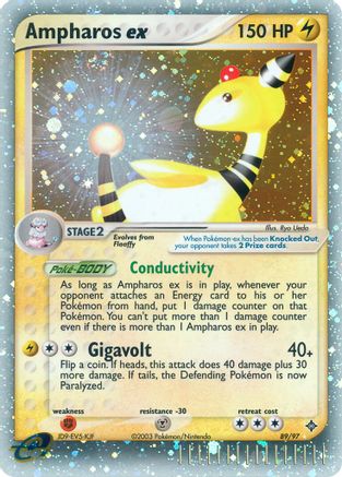 Ampharos ex (89/97) - [EX: Dragon] Holofoil Pokemon Single Pokémon
