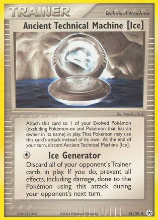 Ancient Technical Machine [Ice] (84/101) - [EX: Hidden Legends] Pokemon Single Pokémon