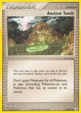 Ancient Tomb (87/101) - [EX: Hidden Legends] Reverse Holofoil Pokemon Single Pokémon