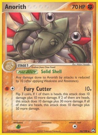 Anorith (/108) Reverse Holofoil [EX: Power Keepers] Pokemon Single Pokémon