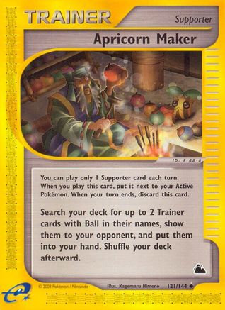 Apricorn Maker 121/144 [Vintage: Skyridge] Pokemon Single Pokémon