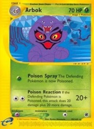 Arbok (35) (/165) Reverse Holofoil [Vintage: Expedition] Pokemon Single Pokémon