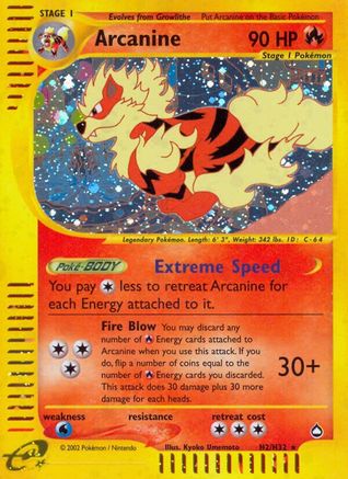 Arcanine (H2) (/147) Holofoil [Vintage: Aquapolis] Pokemon Single Pokémon