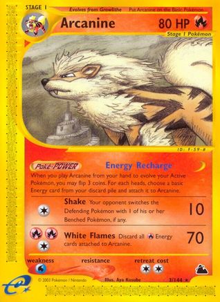 Arcanine (3) (/144) Reverse Holofoil [Vintage: Skyridge] Pokemon Single Pokémon