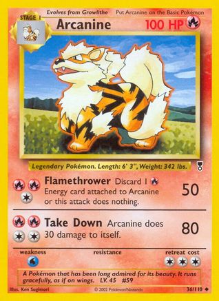 Arcanine (/110) [Vintage: Legendary Collection] Pokemon Single Pokémon