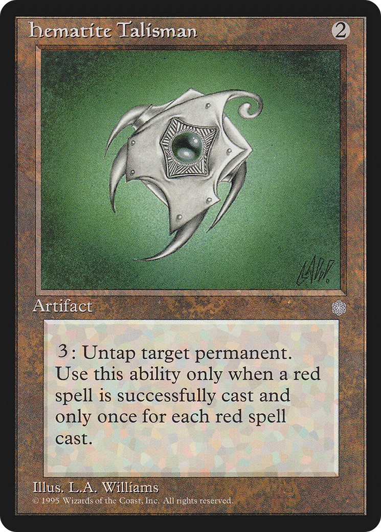 Hematite Talisman (ICE-320) [Ice Age] MTG Single Wizards of the Coast