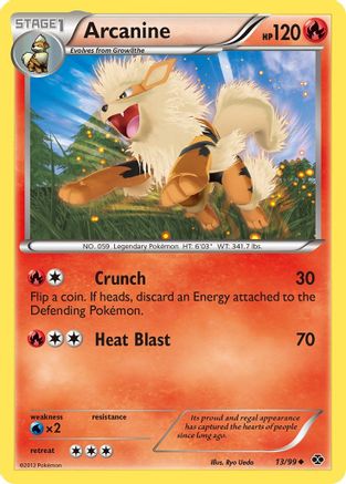 Arcanine (13) (13/99) - [BW: Next Destinies] Pokemon Single Pokémon