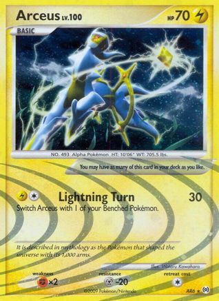 Arceus (AR6) AR6/99 Holofoil [Platinum: Arceus] Pokemon Single Pokémon