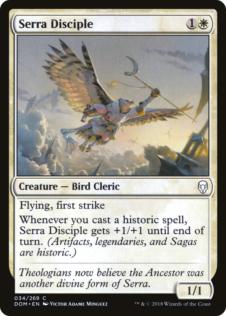 Serra Disciple (DOM-034) [Dominaria] MTG Single Wizards of the Coast