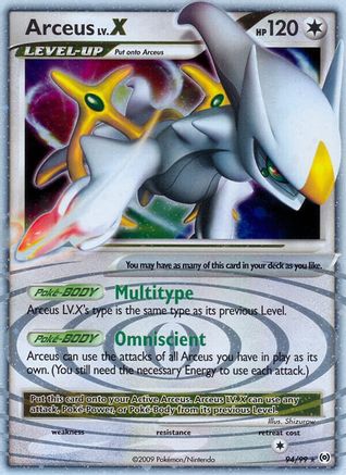 Arceus Lv.X (94/99) Holofoil [Platinum: Arceus] Pokemon Single Pokémon
