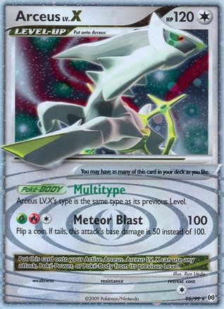 Arceus Lv.X (95/99) Holofoil [Platinum: Arceus] Pokemon Single Pokémon