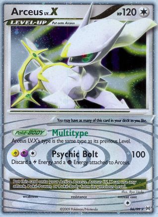 Arceus Lv.X (96/99) Holofoil [Platinum: Arceus] Pokemon Single Pokémon