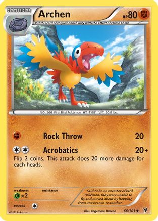 Archen (/101) Reverse Holofoil [BW: Noble Victories] Pokemon Single Pokémon