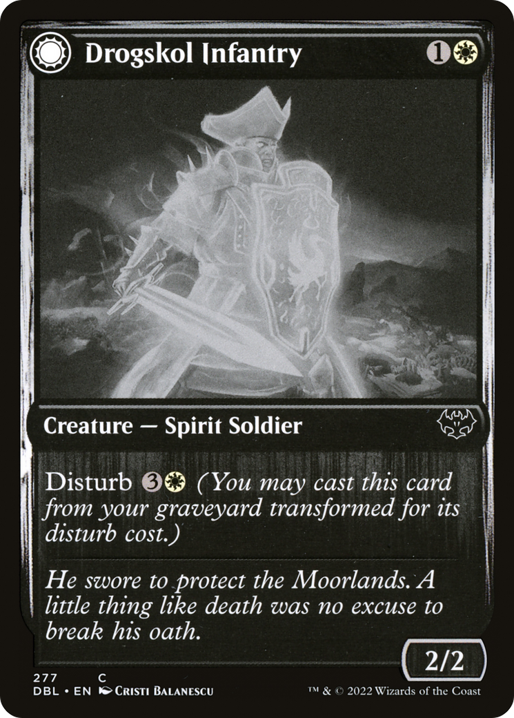 Drogskol Infantry (DBL-277) [Innistrad: Double Feature] Foil MTG Single Wizards of the Coast