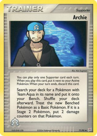 Archie (/95) [EX: Team Magma vs Team Aqua] Pokemon Single Pokémon