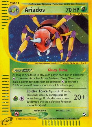 Ariados (H3) (/147) Holofoil [Vintage: Aquapolis] Pokemon Single Pokémon