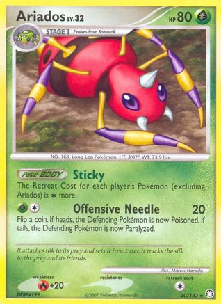 Ariados (/123) [DP: Mysterious Treasures] Pokemon Single Pokémon