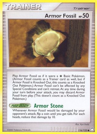 Armor Fossil (/123) Reverse Holofoil [DP: Mysterious Treasures] Pokemon Single Pokémon