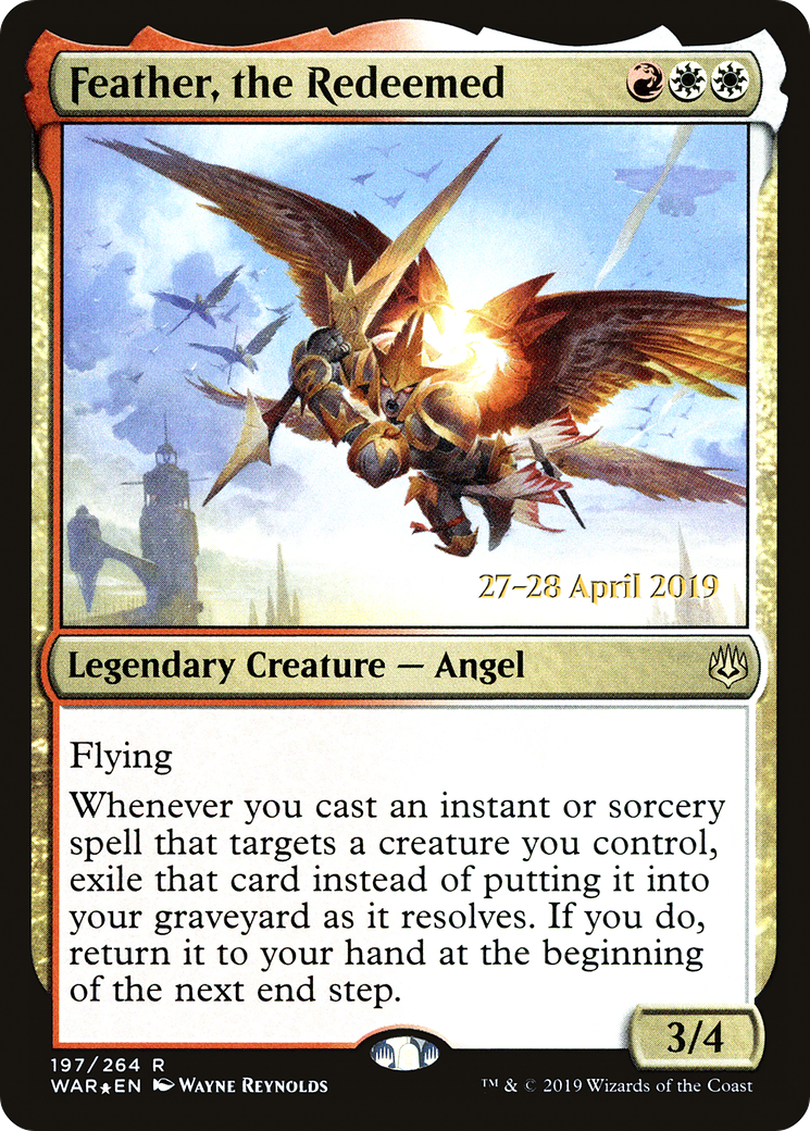 Feather, the Redeemed (PRE-197) [War of the Spark Promos] Foil MTG Single Wizards of the Coast
