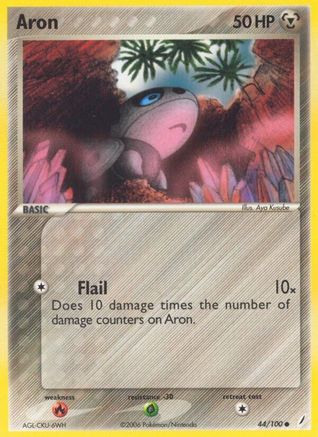 Aron (44/100) Reverse Holofoil [EX: Crystal Guardians] Pokemon Single Pokémon