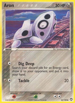 Aron (42/108) [EX: Power Keepers] Pokemon Single Pokémon