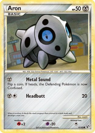 Aron (42/90) [HGSS: Undaunted] Pokemon Single Pokémon