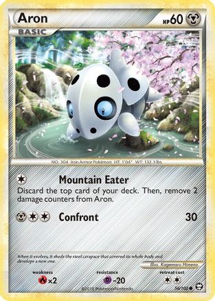 Aron (/102) Reverse Holofoil [HGSS: Triumphant] Pokemon Single Pokémon