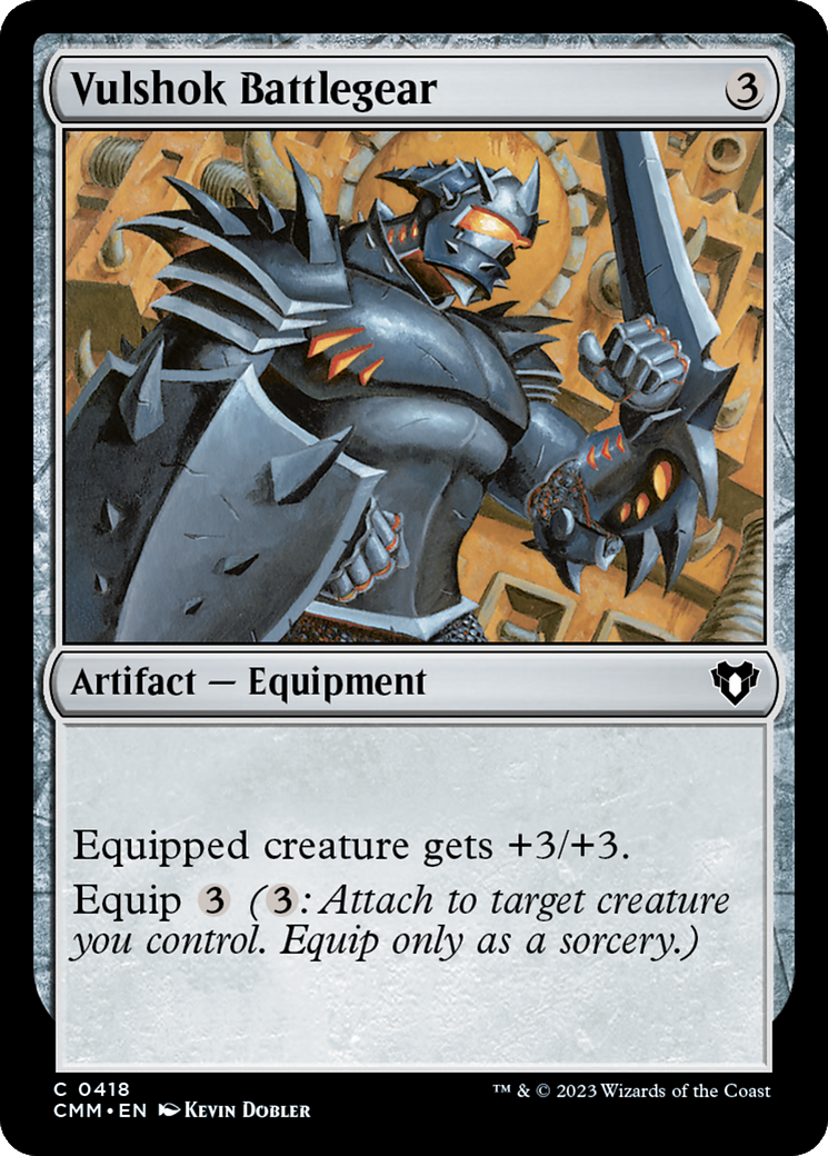 Vulshok Battlegear (CMM-418) [Commander Masters] Foil MTG Single Wizards of the Coast