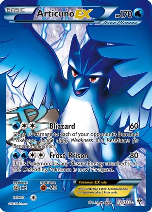 Articuno EX (Team Plasma) (132 Full Art) (/135) Holofoil [BW: Plasma Storm] Pokemon Single Pokémon