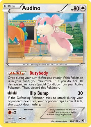 Audino (/149) [BW: Boundaries Crossed] Pokemon Single Pokémon