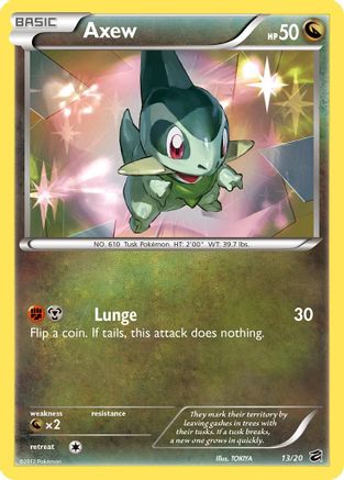 Axew (13/20) Holofoil [BW: Dragon Vault] Pokemon Single Pokémon