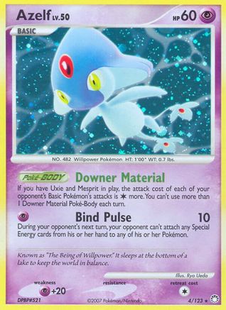 Azelf (4/123) Reverse Holofoil [DP: Mysterious Treasures] Pokemon Single Pokémon