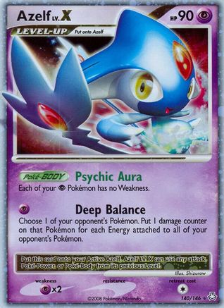 Azelf LV.X (/146) Holofoil [DP: Legends Awakened] Pokemon Single Pokémon