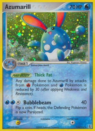 Azumarill (114/113) Holofoil [EX: Delta Species] Pokemon Single Pokémon