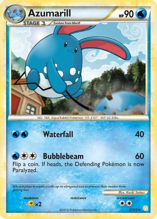 Azumarill (2/123) Holofoil [HGSS: Base Set] Pokemon Single Pokémon