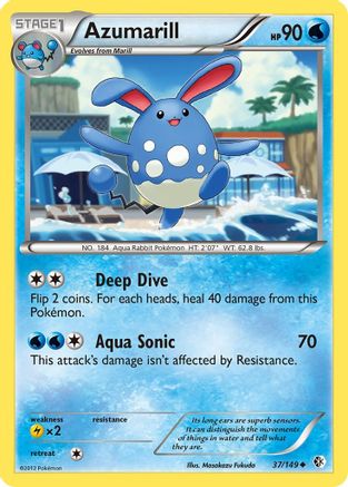 Azumarill (/149) Reverse Holofoil [BW: Boundaries Crossed] Pokemon Single Pokémon