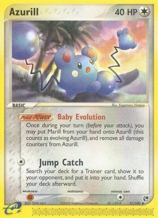 Azurill (31/100) [EX: Sandstorm] Pokemon Single Pokémon