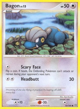 Bagon (53/100) Reverse Holofoil [DP: Stormfront] Pokemon Single Pokémon