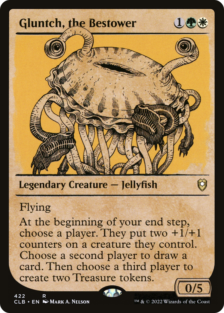 Gluntch, the Bestower (CLB-422) [Commander Legends: Battle for Baldur's Gate] (Showcase) MTG Single Wizards of the Coast