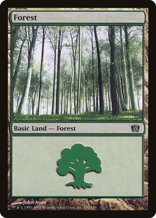 Forest (350) (8ED-350) [8th Edition] MTG Single Wizards of the Coast