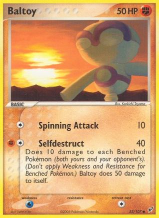Baltoy (/107) Reverse Holofoil [EX: Deoxys] Pokemon Single Pokémon
