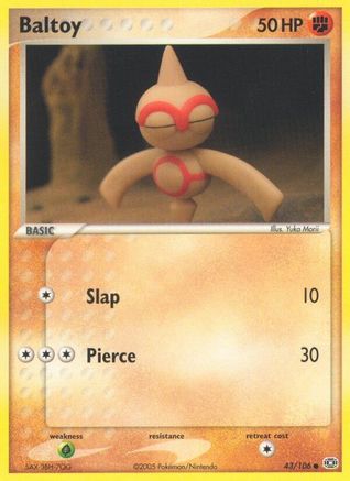 Baltoy (/106) Reverse Holofoil [EX: Emerald] Pokemon Single Pokémon