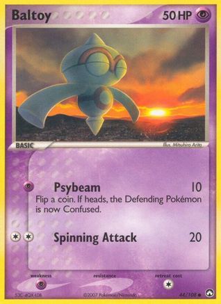 Baltoy (44/108) [EX: Power Keepers] Pokemon Single Pokémon